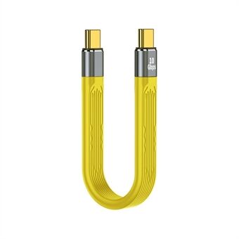 PD 100W Fast Charging 10Gbps Type-C to Type-C FPC Soft Data Cable, Cable Length: 13.8cm