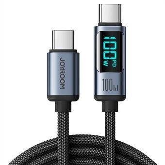 JOYROOM S-CC100A16 1.2m Prism Series Type-C to Type-C Digital Display Fast Charging Data Cable