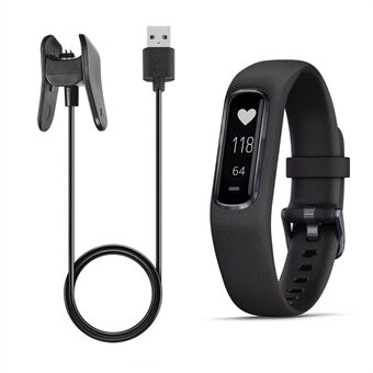For Garmin Vivosmart 4 1m Replacement USB Data Sync Charging Cable Cord with Charging Clip Holder