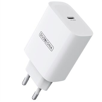 DUZZONA T3 PD 20W Fast Charging Travel Wall Charger Type C Power Adapter, EU Plug