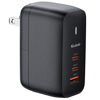 MCDODO MDD 65W GaN USB-A + 2 USB-C Fast Charging Wall Charger Power Adapter