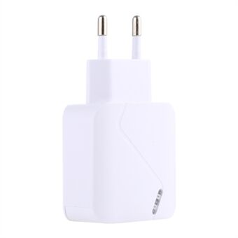 LZ-819 QC 3.0+PD 18W Type C Dual Ports Wall Charger Fast Charging Power Adapter