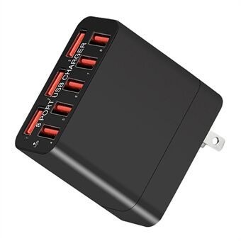 WLX-82 40W US Plug 8 Ports USB Charging Power Adapter Wall Charger for iPhone/Android Phone