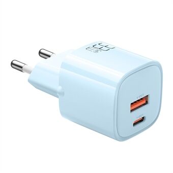 MCDODO MDD Nano Series PD 33W USB-A + Type-C Fast Charging Adapter Dual Port Wall Charger