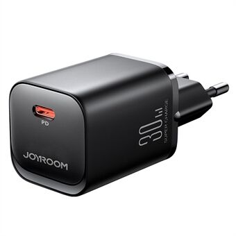 JOYROOM JR-TCF07 Speed Series EU Plug PD 30W Phone Fast Charge Plastic Adapter Single Type-C Wall Charger