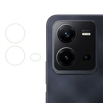 3Pcs / Set Flexible Camera Lens Protector for vivo V25e 4G, HD Clear Soda-lime Glass Scratch Resistant Phone Rear Lens Film