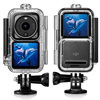 AGDY55 60m Waterproof Camera Housing Protective Diving Shell Case for DJI Action 2 (3 Version Universal)
