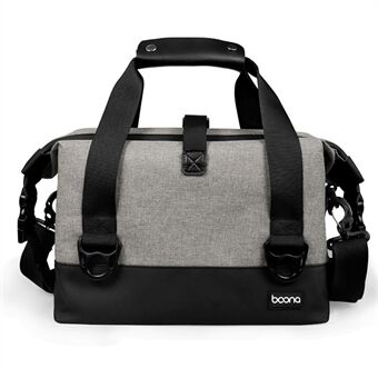 BAONA BN-H014 SLR Camera Carrying Bag Oxford Cloth+PU Leather Camera Lens Tote Crossbody Bag