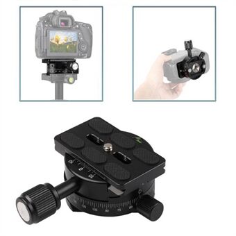 360-degree Panoramic Rotating Base Joint X64 Quick-release Plate Holder 3D Panoramic Head