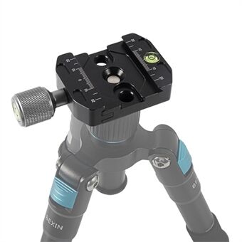 BEXIN QR-50N Camera Tripod Quick Release Plate Base Aluminum Alloy SLR Camera Tripod Mount Adapter