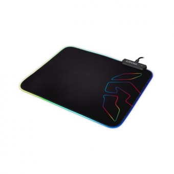 Gaming mat with LED light Chrome Knout RGB (32 x 27 x 0.3 cm) Black