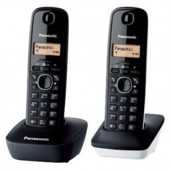 Cordless Phone Panasonic KX-TG1612SP1 Black White (2 pcs)