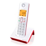 Cordless Phone Alcatel S-250 DECT SMS LED White Red