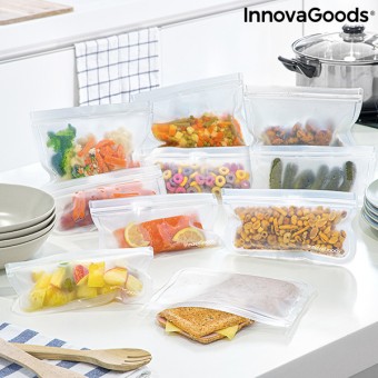 Set of reusable food bags Freco InnovaGoods 10 Parts