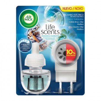 Electric Air Freshener + Refill Life Scents Turquoise Oasis Air Wick (19 ml)