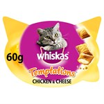 Whiskas Temptations Chicken and Cheese Cat Treats - 60 g