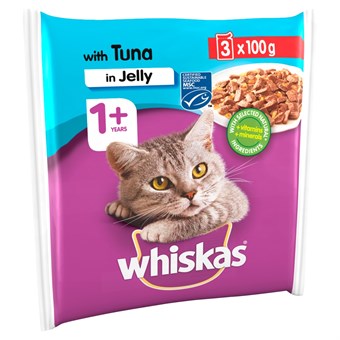 Whiskas 1+ Cat Pouch - Tuna In Jelly - 3 - 100 Gram