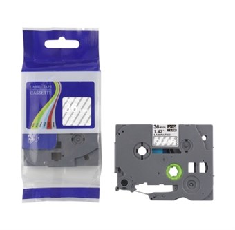 Brother Compatible TZ 231 - Black text White tape 12mm x 8 m