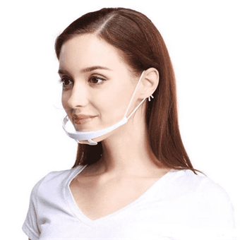Anti-Saliva Splash Anti-Spitting Anti-Fog Anti-Oil Protective Face Shields Mask with Elastic Band