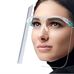 Anti-Saliva Splash Anti-Spitting Anti-Fog Anti-Oil Protective Face Shields Mask with Elastic Band