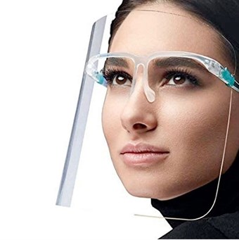 Anti-Saliva Splash Anti-Spitting Anti-Fog Anti-Oil Protective Face Shields Mask with Elastic Band