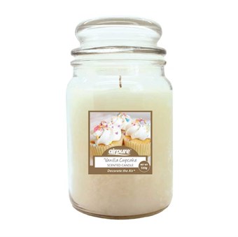 AirPure Scented Candle - Vanilla Cupcake - Light Added Essential Oil - Vanilla Scent