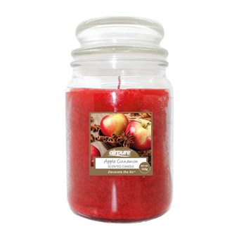 AirPure Scented Candle - Apple Cinnamon - Light Added Essential Oil - Apple Scent