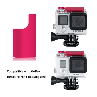 Alu Lock for GoPro Hero 3 + / Hero 4 - Magenta