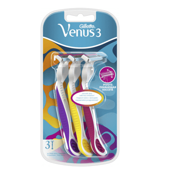 Gillette Venus 3 - Disposable scrapers - 3 pcs