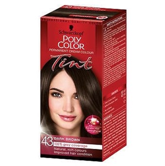 Schwarzkopf Poly Color - Permanent Cream Color - Natural Dark Brown 43