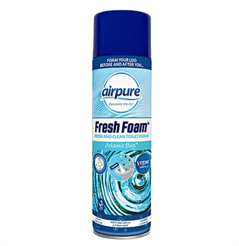AirPure Fresh Stripes Toilet Gel - Toilet Cleaner - Alternative to Toilet Blocks - Ocean Breeze - Scent of the Sea