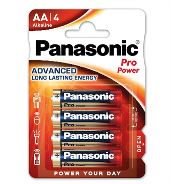 Panasonic Pro Power Alkaline AA batteries - 4 pcs