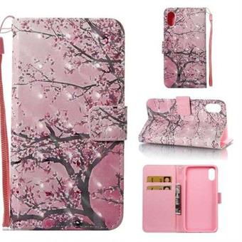 Star Light Case with Card Holder for iPhone X / iPhone Xs - Cherry Tree