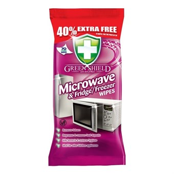 Green Shield Microwave and Fridge Wipes - 70 pcs