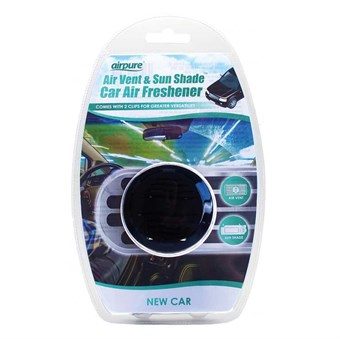 AirPure Air Vent & Sun Shade Car Cleaner - Car Refresher / Ventilation Channel & Sun Shade - New Car