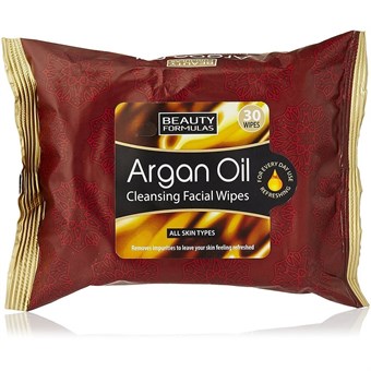 Beauty Formulas Argan Oil Cleansing Wipes - 30 pcs