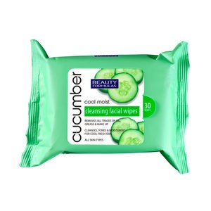 Beauty Formulas - Cucumber Facial Cleansing Wipes - 30 pcs.