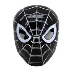 Action Heroes - Black Spiderman Mask with Light
