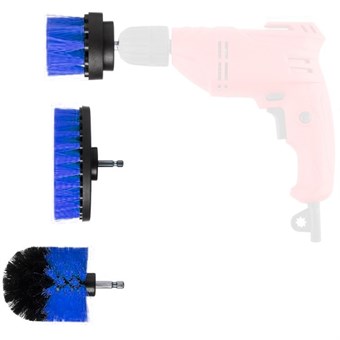 Drilling Machine Brushes - Polishing Brushes - Brush Set - 3 Different Sizes