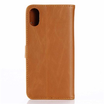 Elegance Leather Case for iPhone X / iPhone Xs - Light Brown