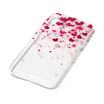Nice Design Cover in Soft TPU Plastic for iPhone X / iPhone Xs - Hearts