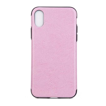 High Elegant Cover in TPU Plastic and Silicone for iPhone X / iPhone Xs - Pink