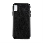 High Elegant Cover in TPU Plastic and Silicone for iPhone X / iPhone Xs - Black