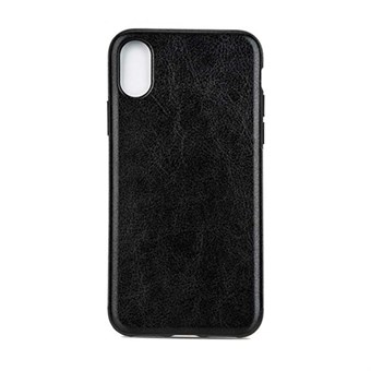 High Elegant Cover in TPU Plastic and Silicone for iPhone X / iPhone Xs - Black