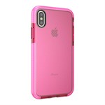 Perfect Glassy Cover in TPU Plastic and Silicone for iPhone X / iPhone Xs - Pink