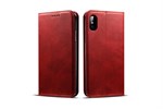 Master Case in PU Leather w / Stand Function for iPhone X / iPhone Xs - Red