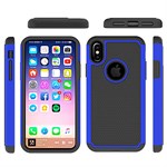 Hot Bubble Hard Case in TPU for iPhone X / iPhone Xs - Dark Blue