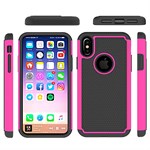 Hot Bubble Hardcase in TPU for iPhone X / iPhone Xs - Pink