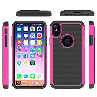 Hot Bubble Hardcase in TPU for iPhone X / iPhone Xs - Pink