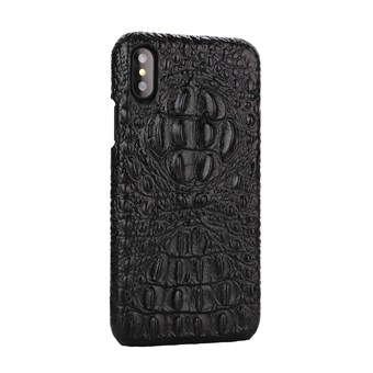 Wild Gavial Cover in Imitation Leather and Plastic for iPhone X / iPhone Xs - Black